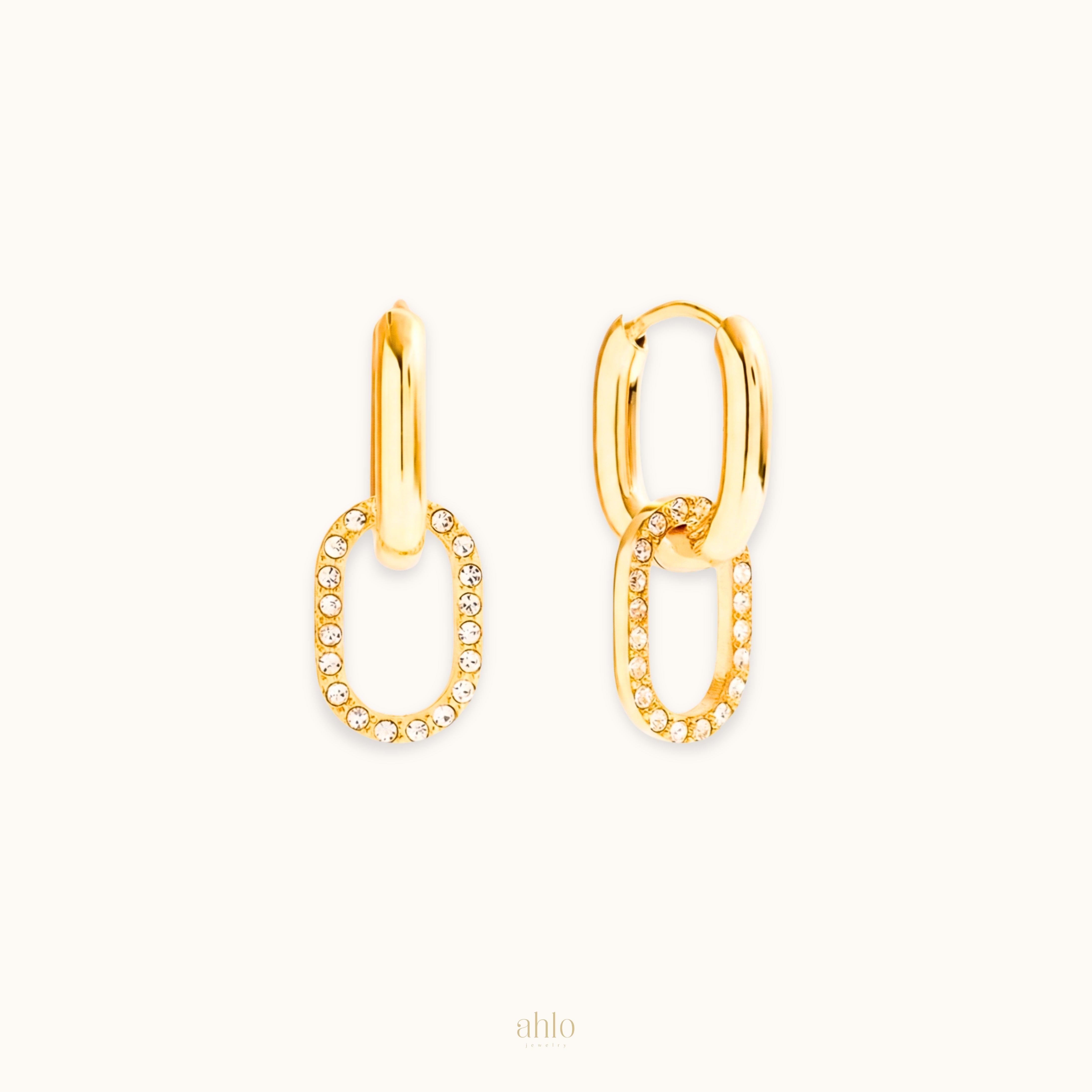 Halo-Gliederohrringe