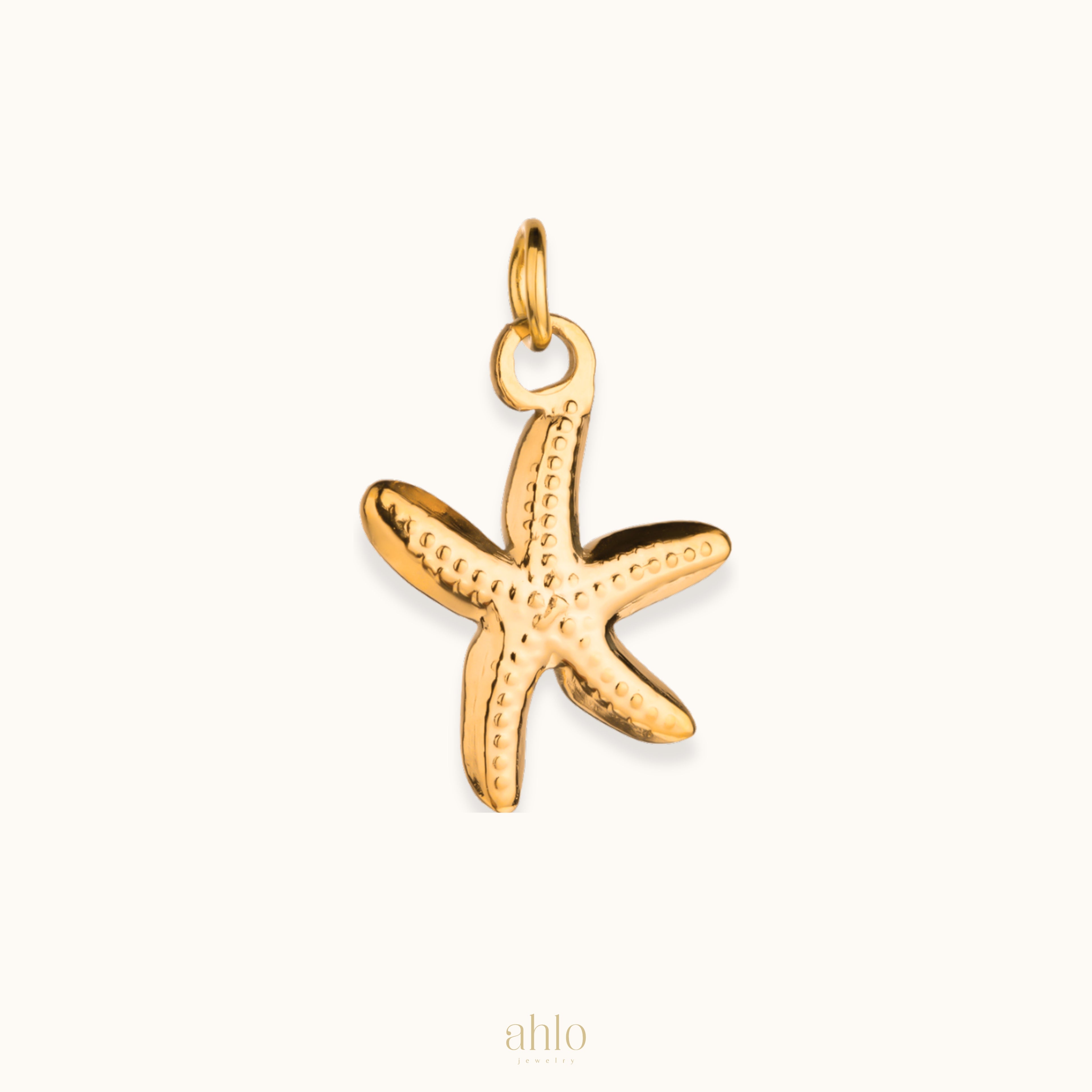 Golden Starfish Charm n12