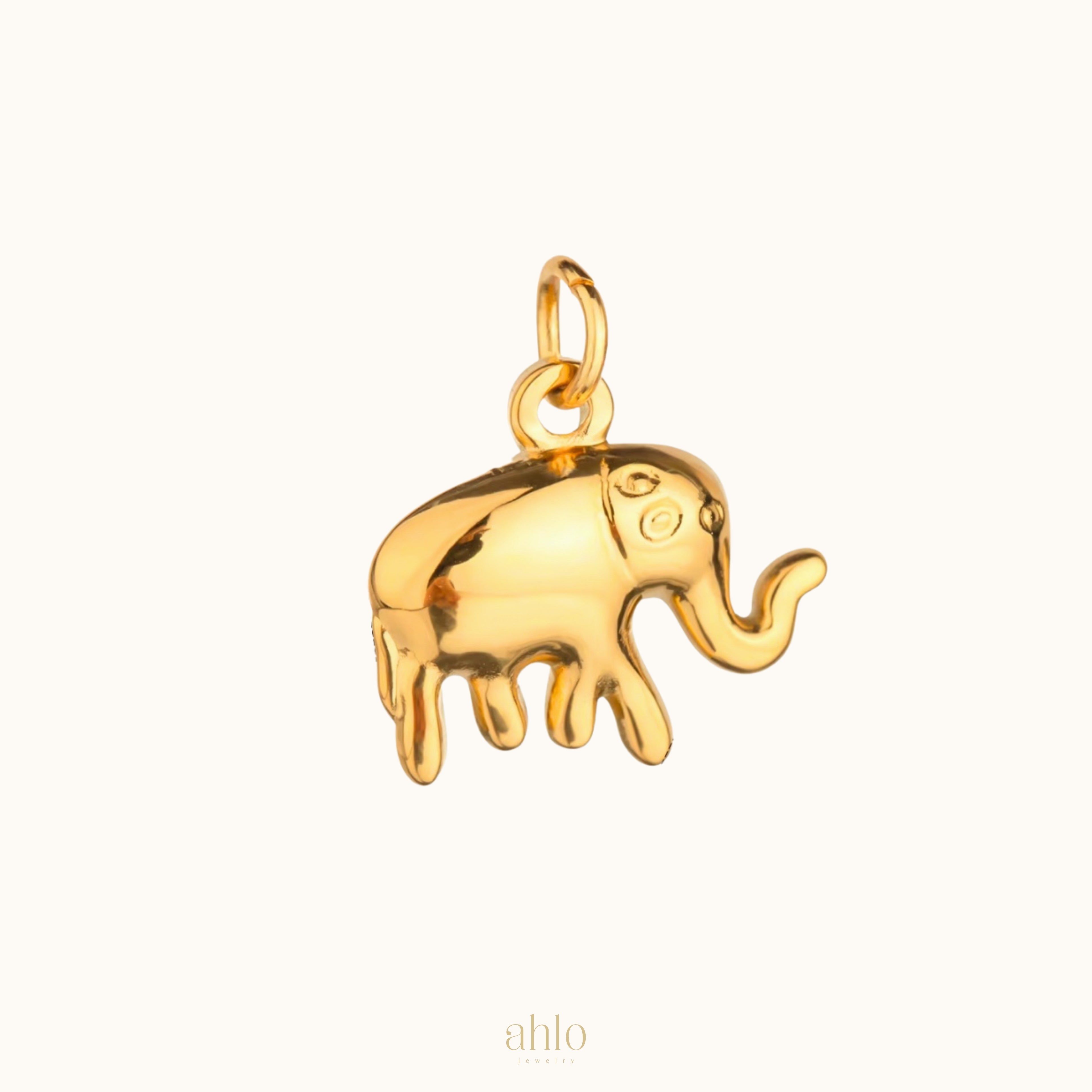 Golden Elephant Charm n57
