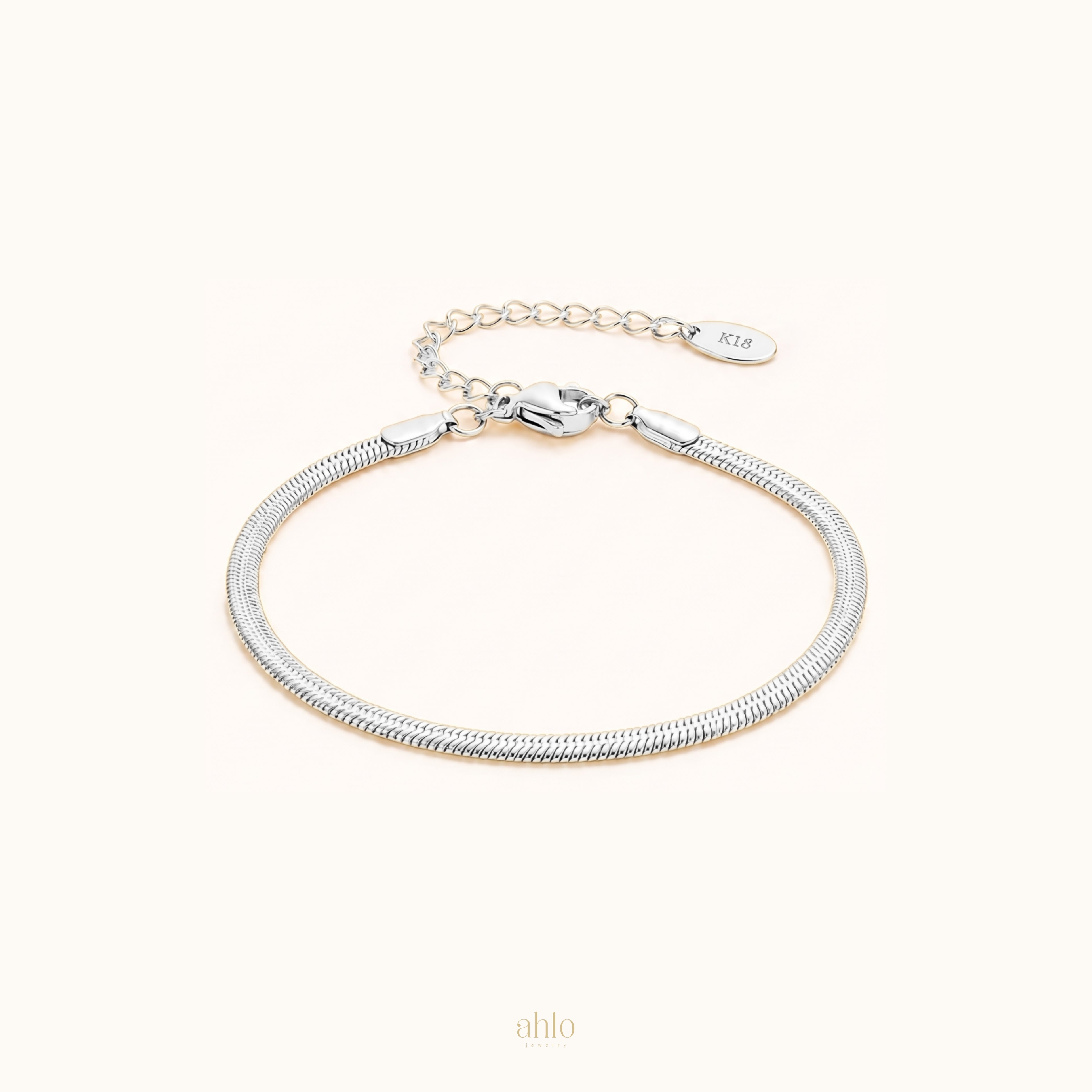 Bracciale a spina di pesce essenziale