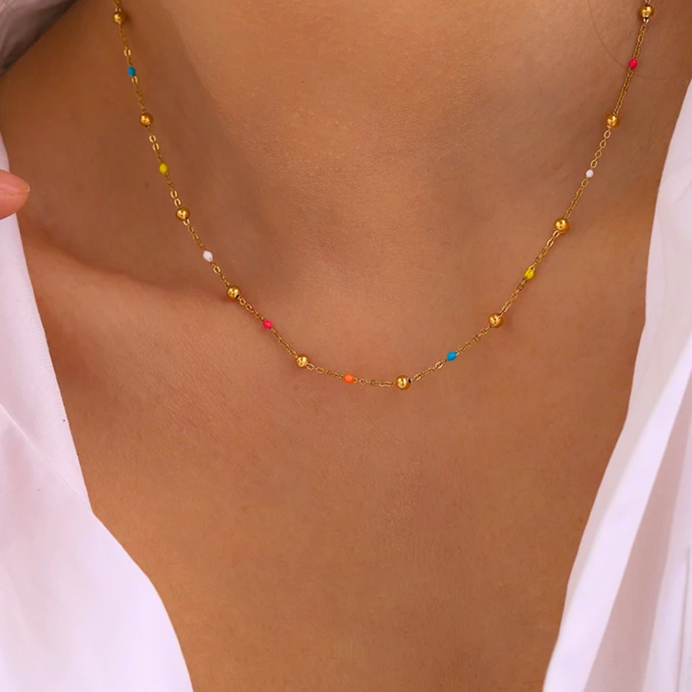 Rainbow Dainty Necklace