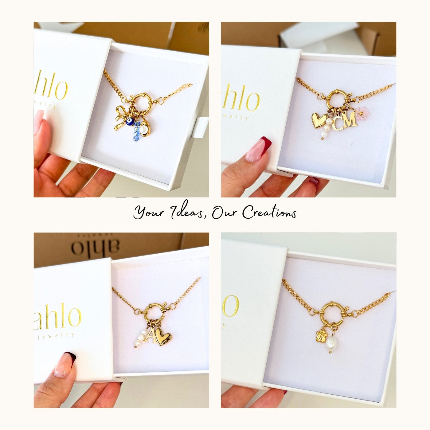 Collana a maglie cubane personalizzabile