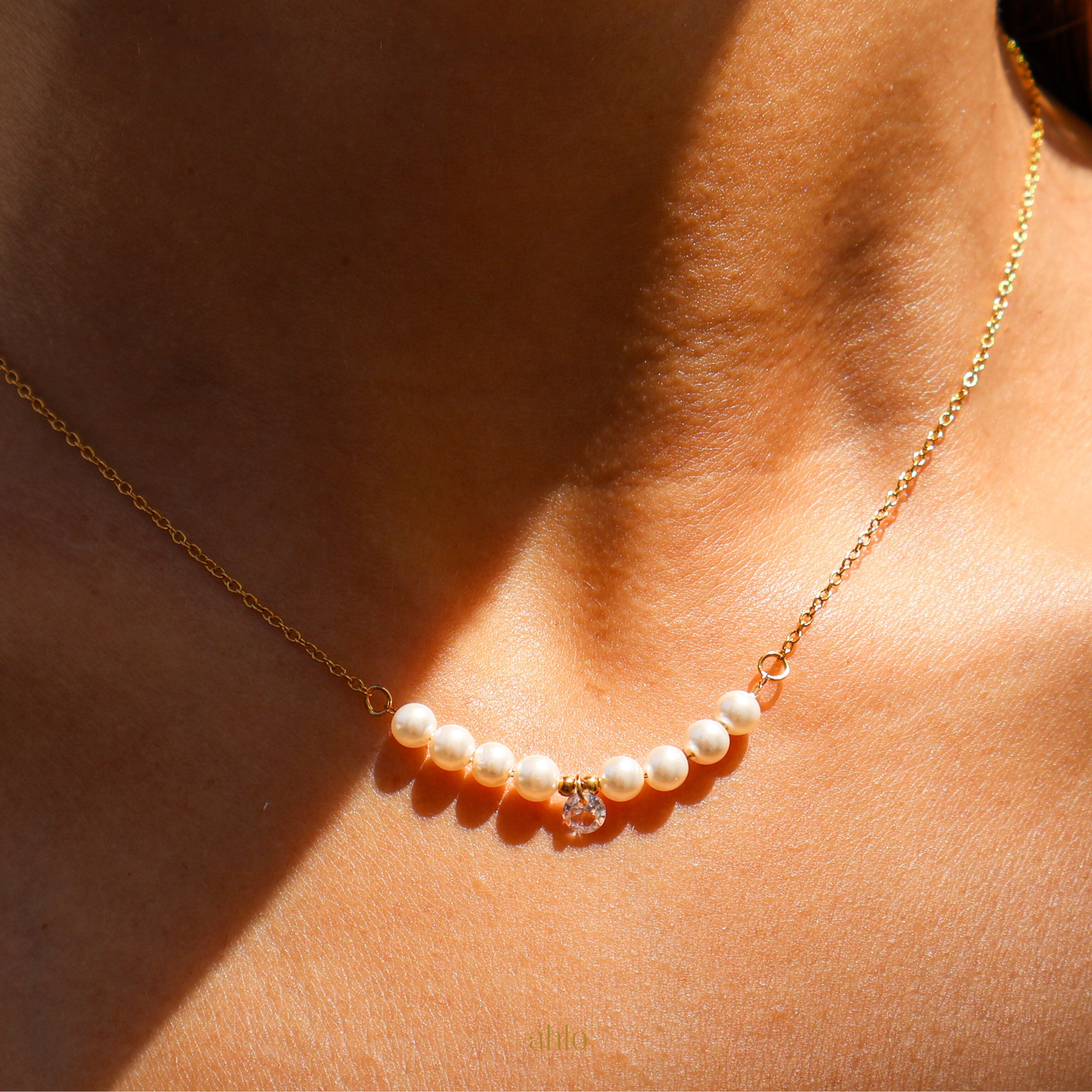 Halo Pearl Necklace