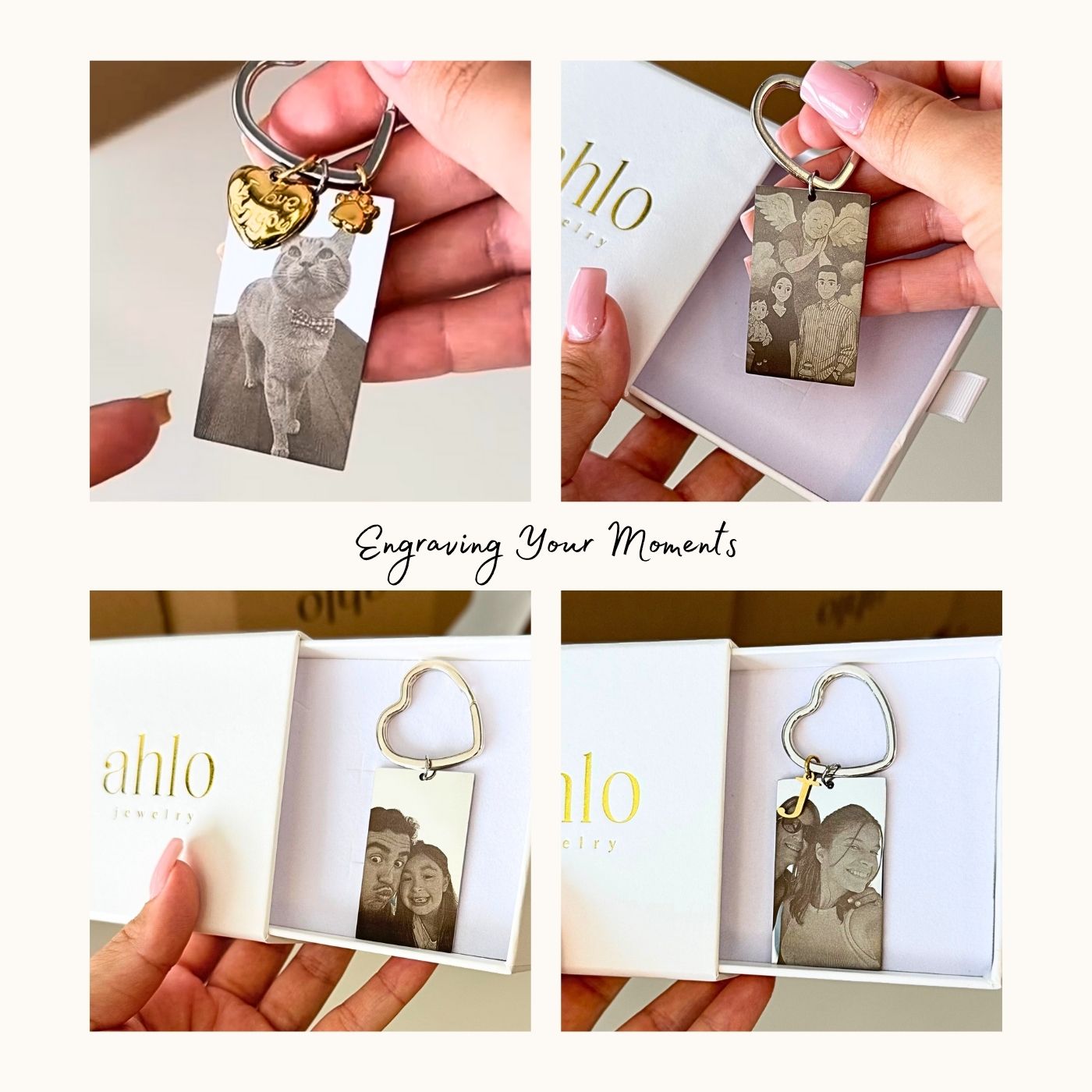 Custom Heart Keychain