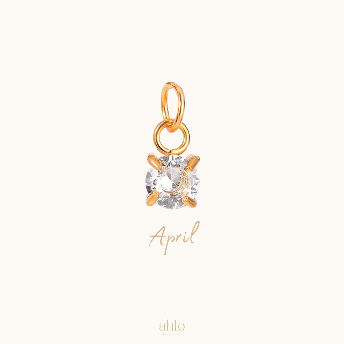 Mini Zircon Birthstone Charm n56