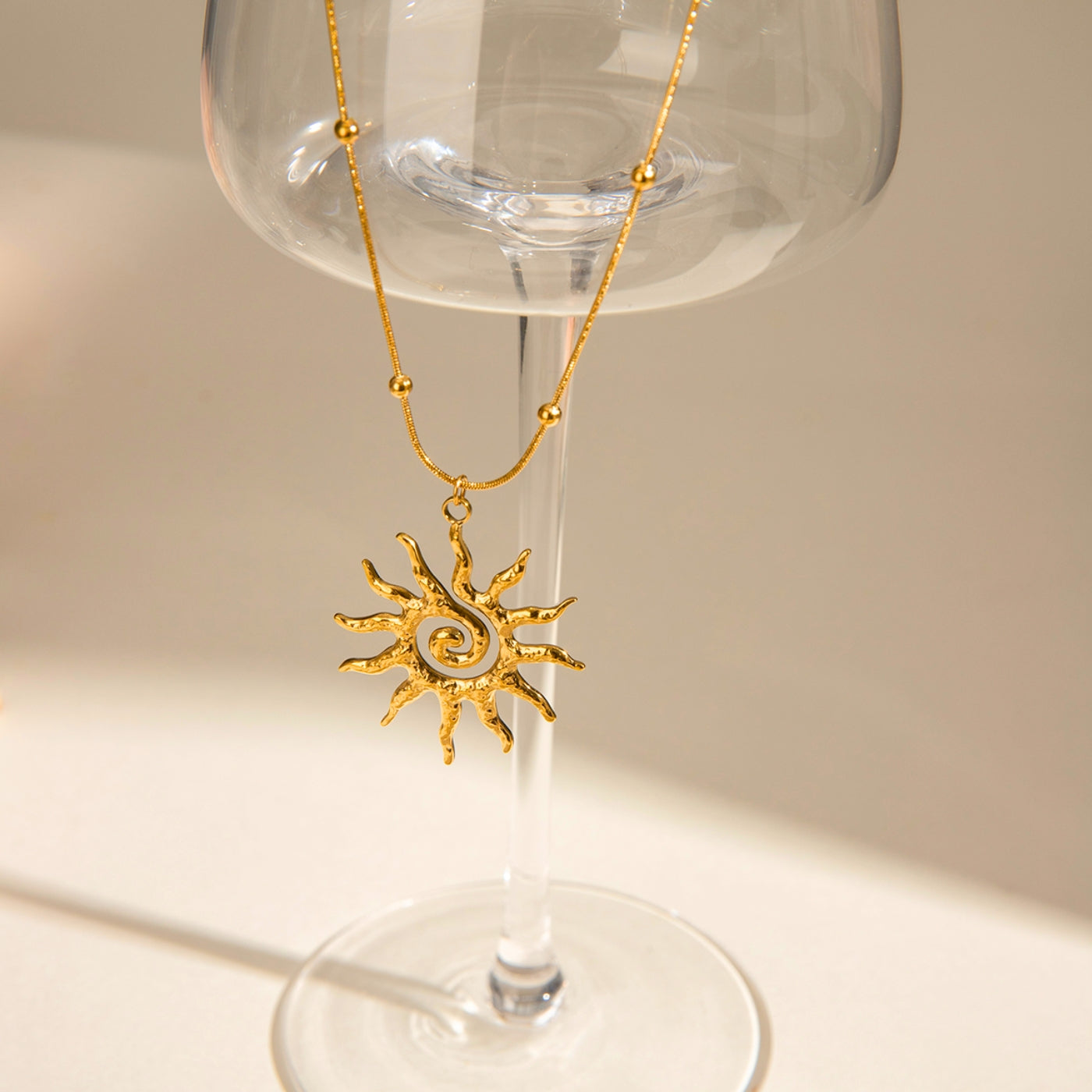 Spiral Sun Necklace