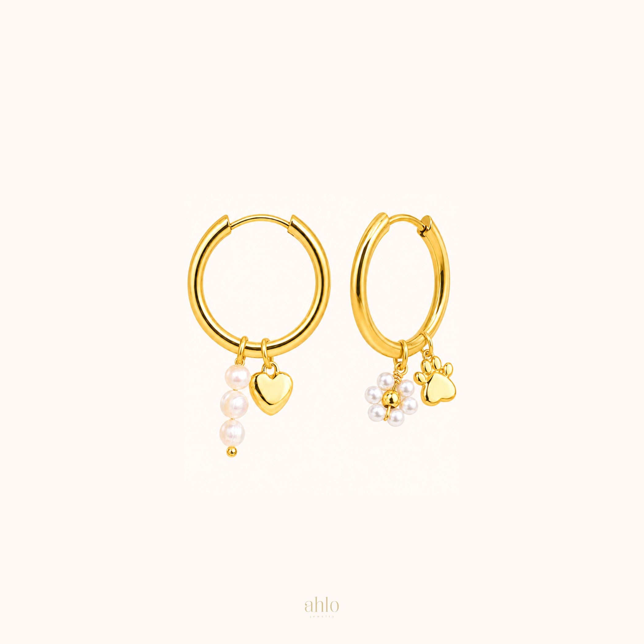 Aros de oro clásicos personalizados