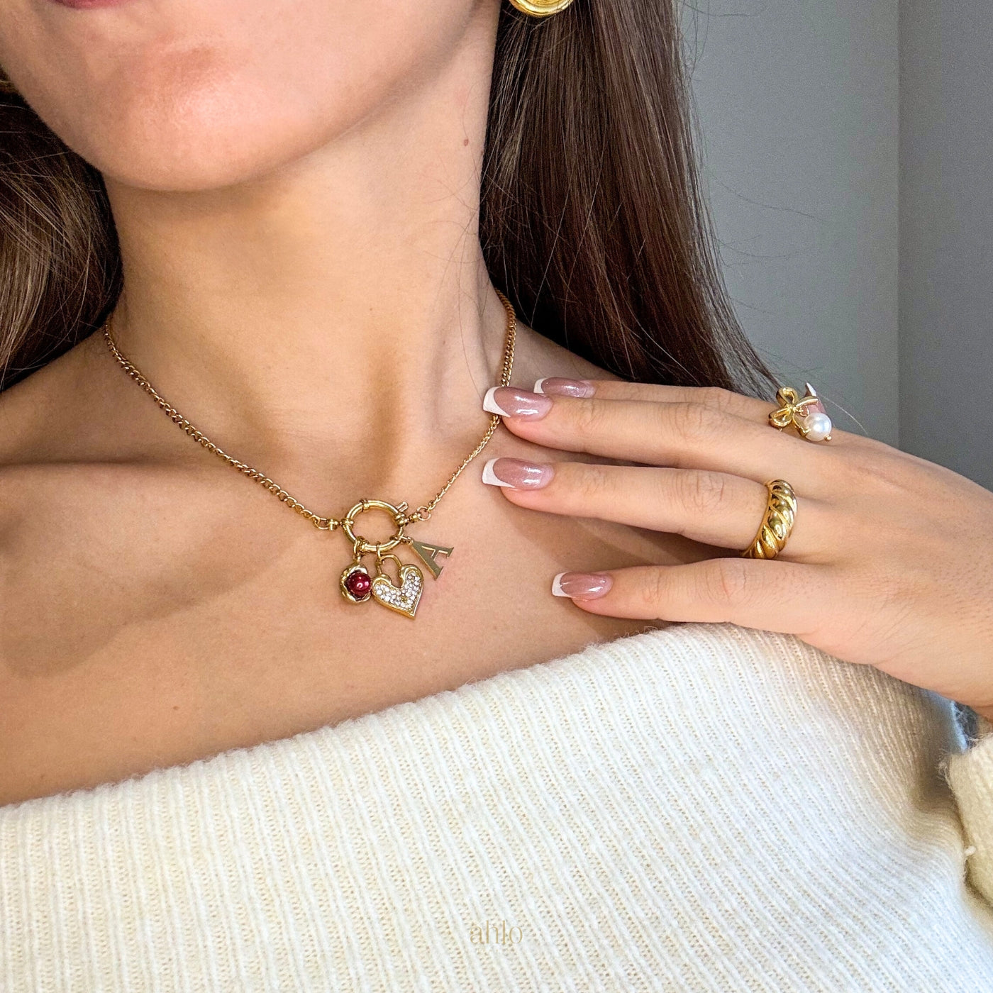 Collana a maglie cubane personalizzabile