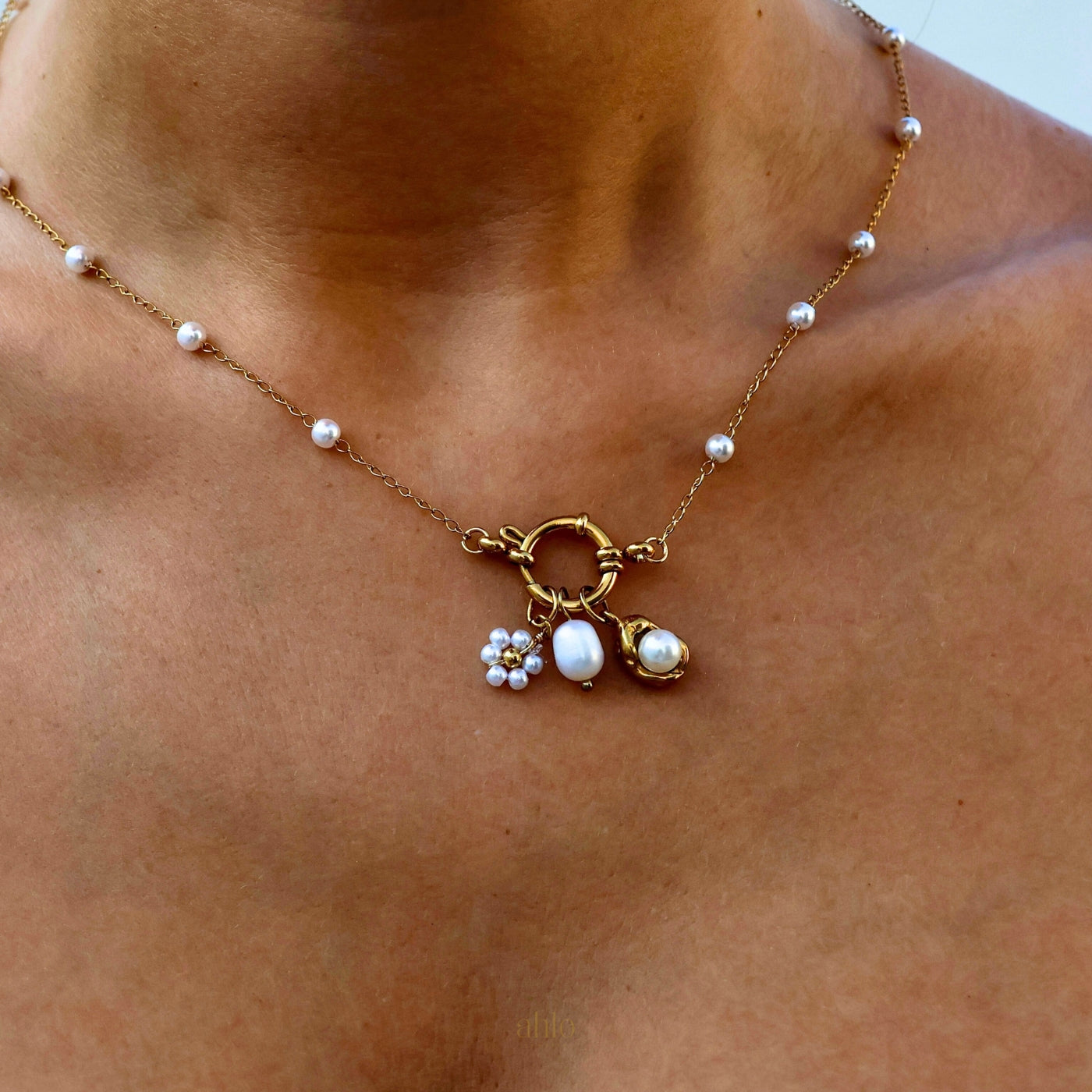 Customizable Pearl Bead Necklace