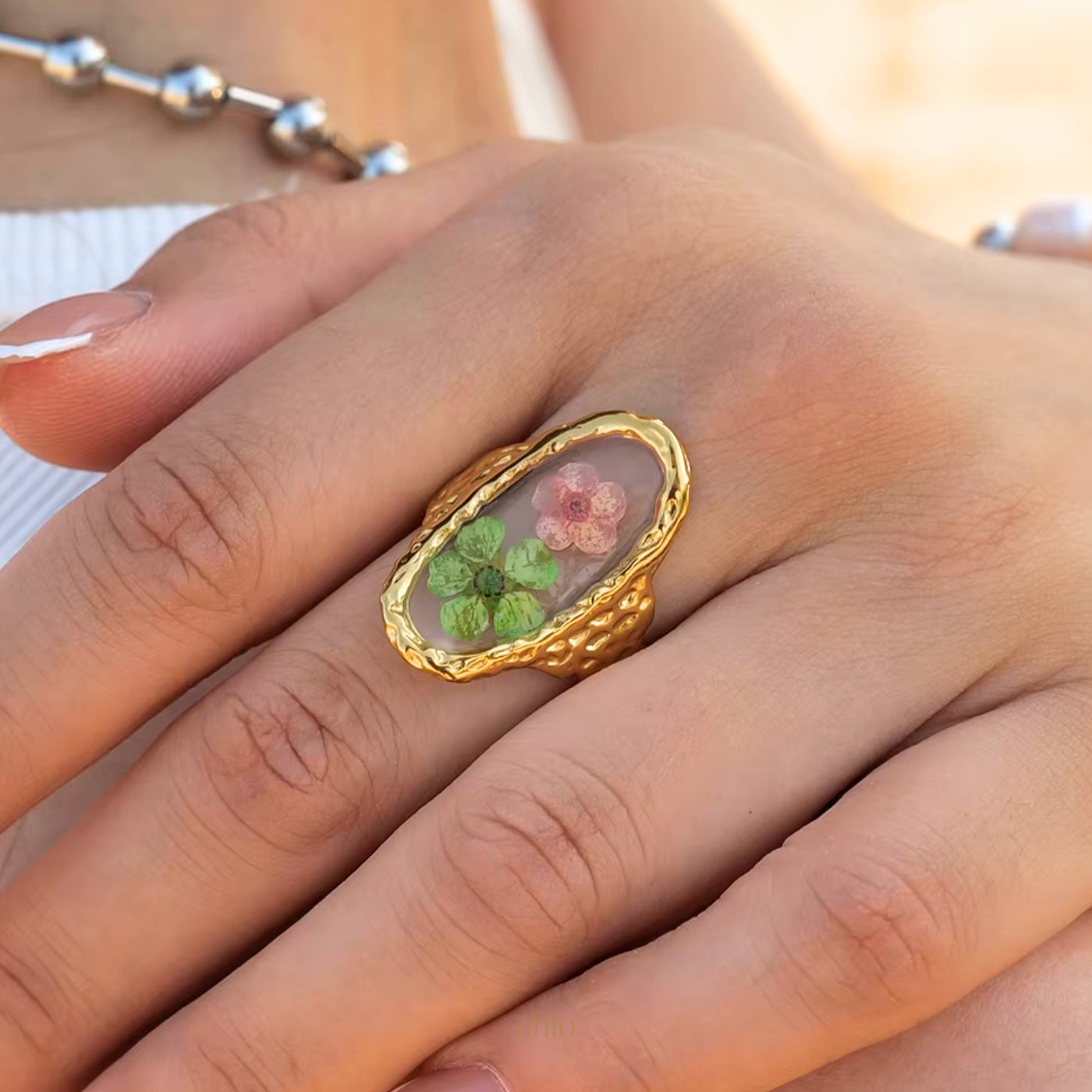 Twin Bloom Ring