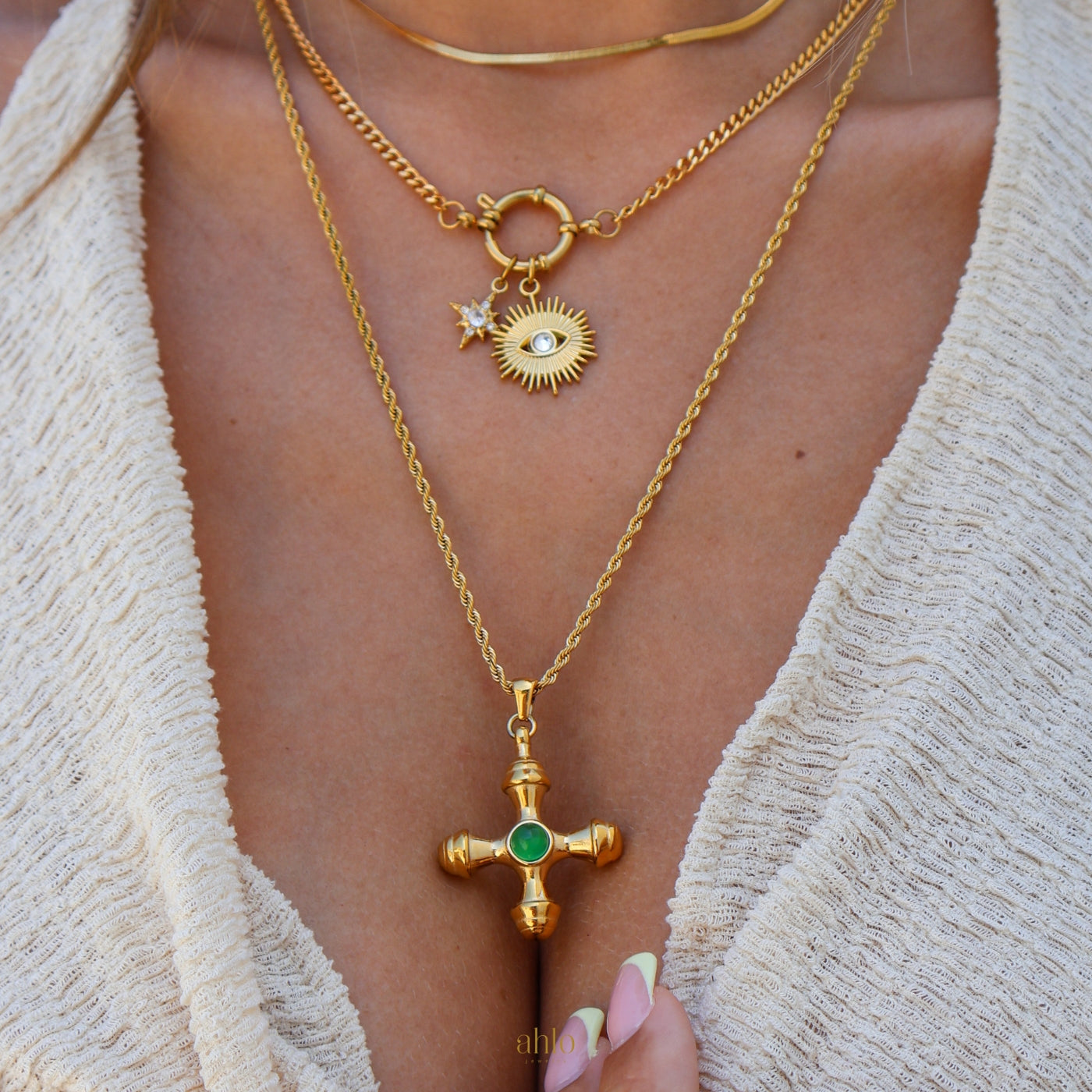 Collana a maglie cubane personalizzabile
