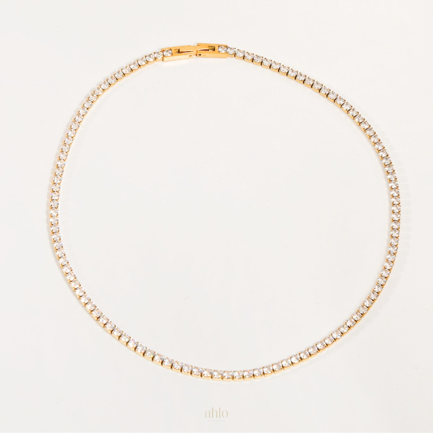 Zirconia-Tennis-Necklace waterproof jewelry