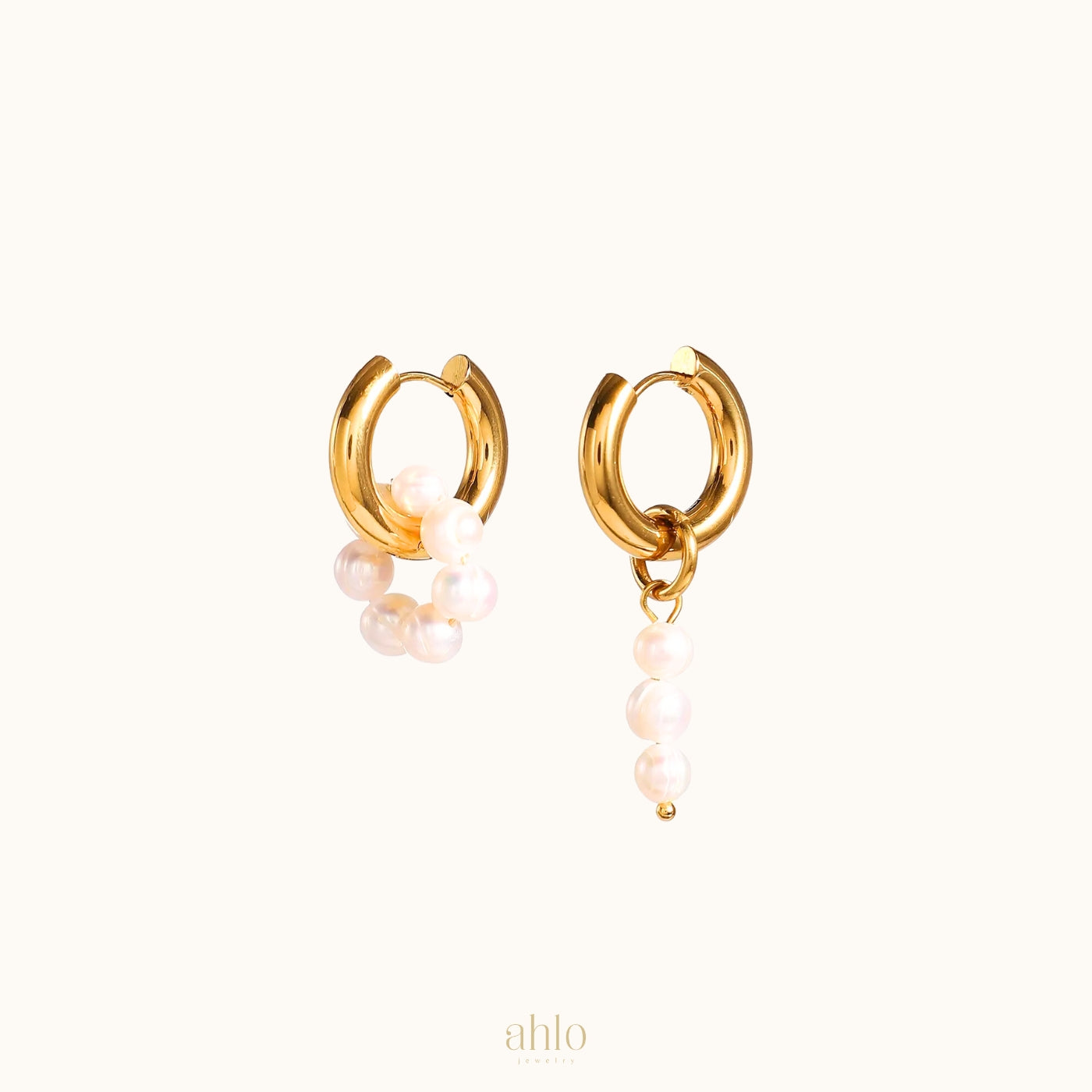 Pearl Hoop Earrings