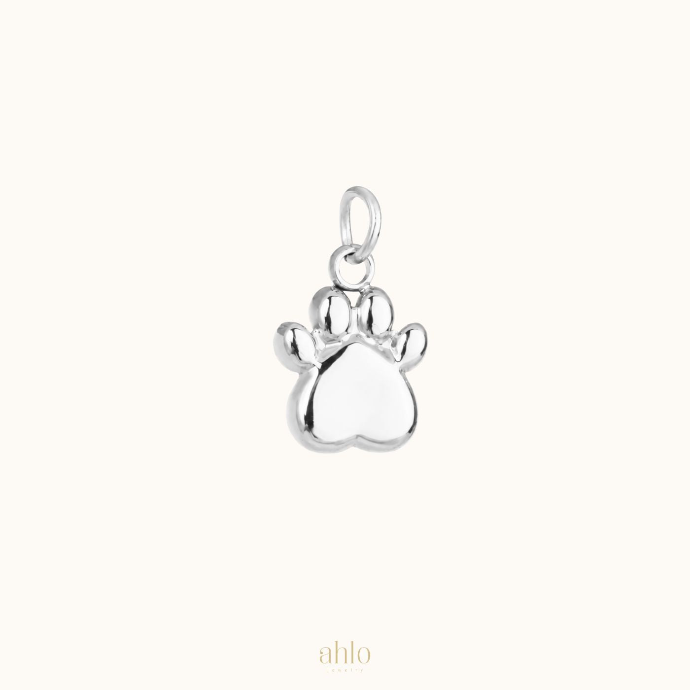 Silver Paw Charm n121