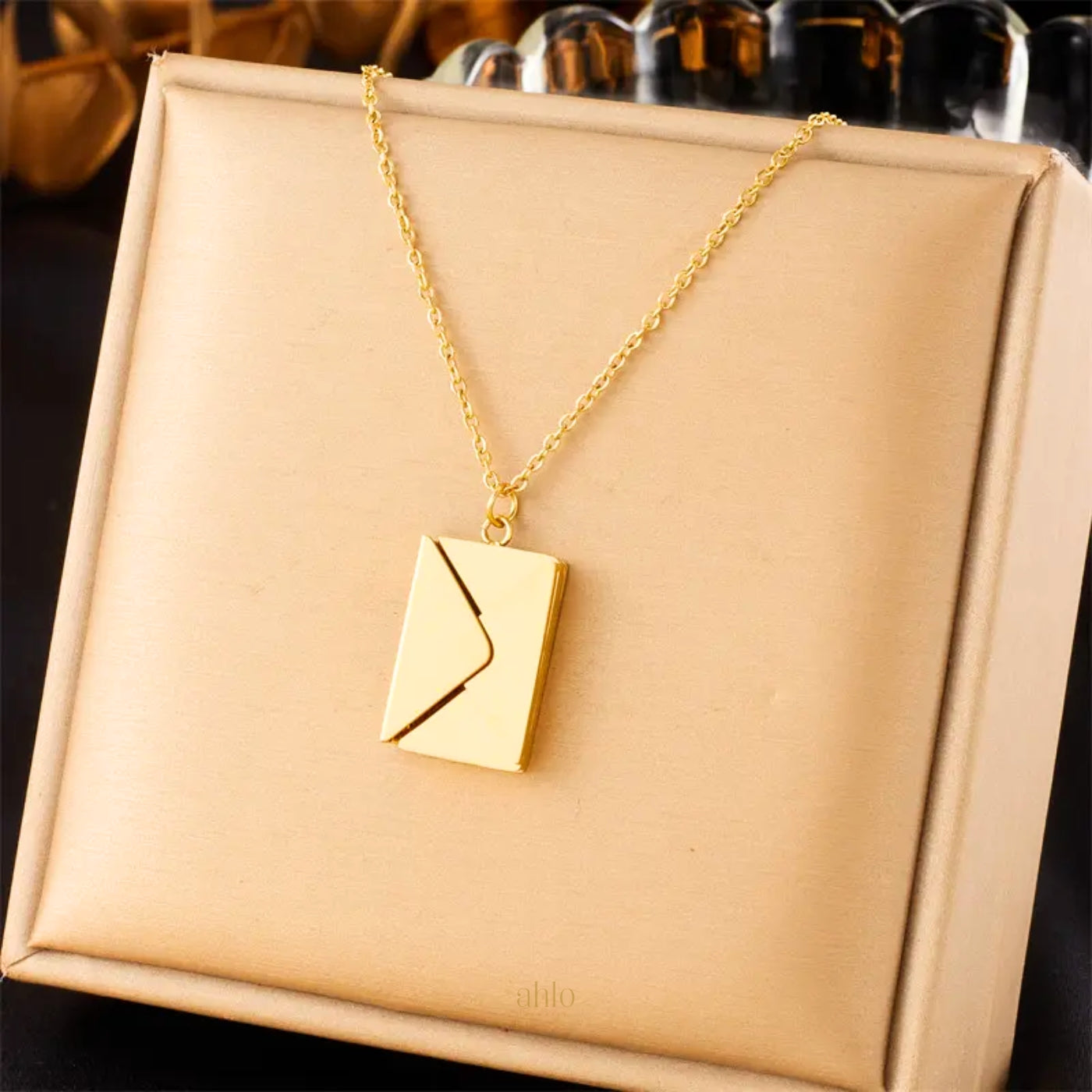Envelope Pendant Necklace