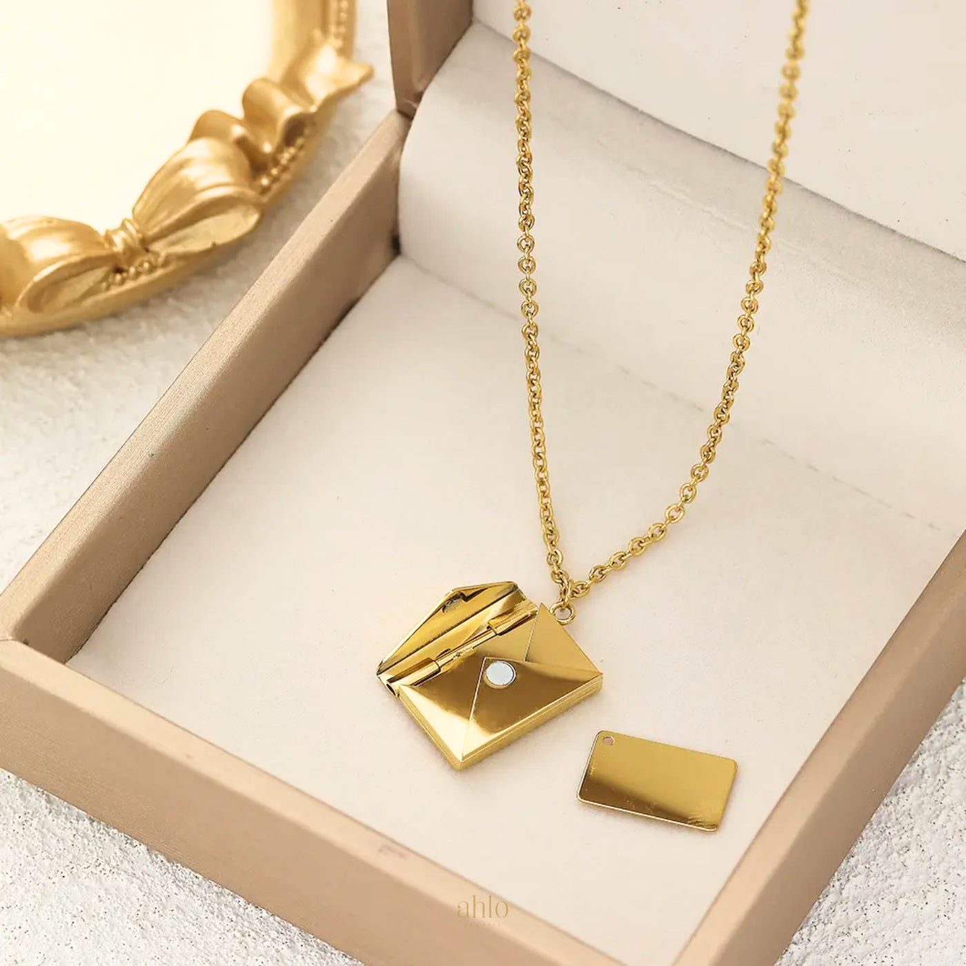 Envelope Pendant Necklace