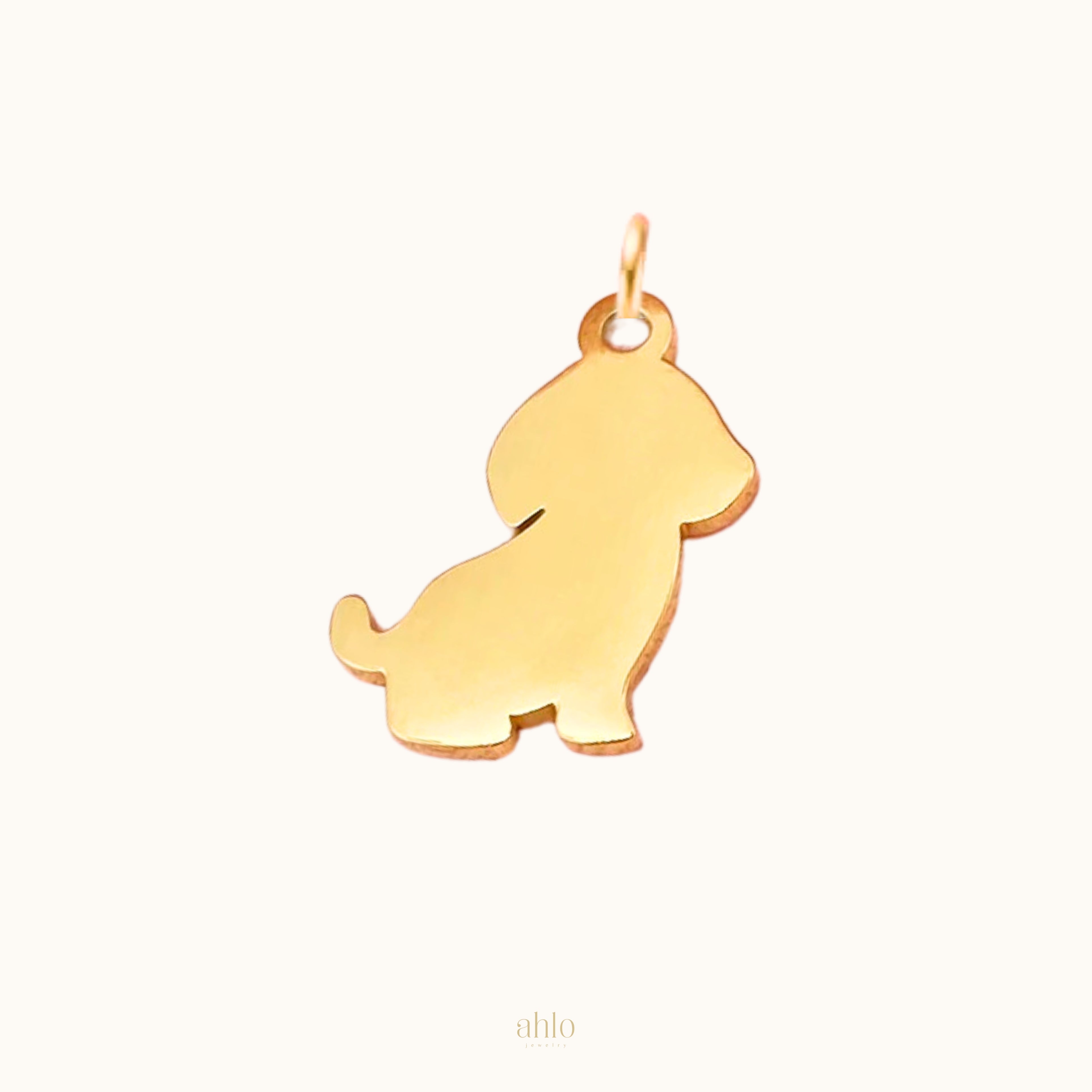 Golden Dog Charm n54