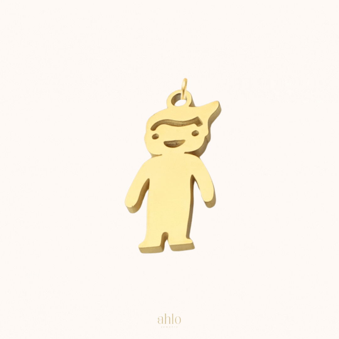 Gold Boy Charm n65