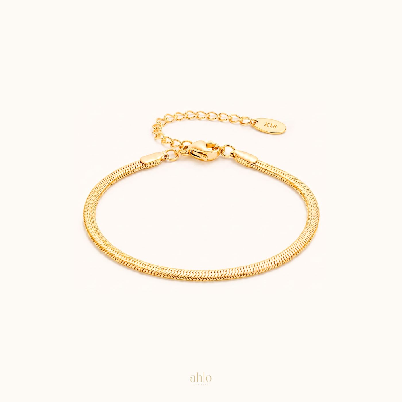 Bracciale a spina di pesce essenziale