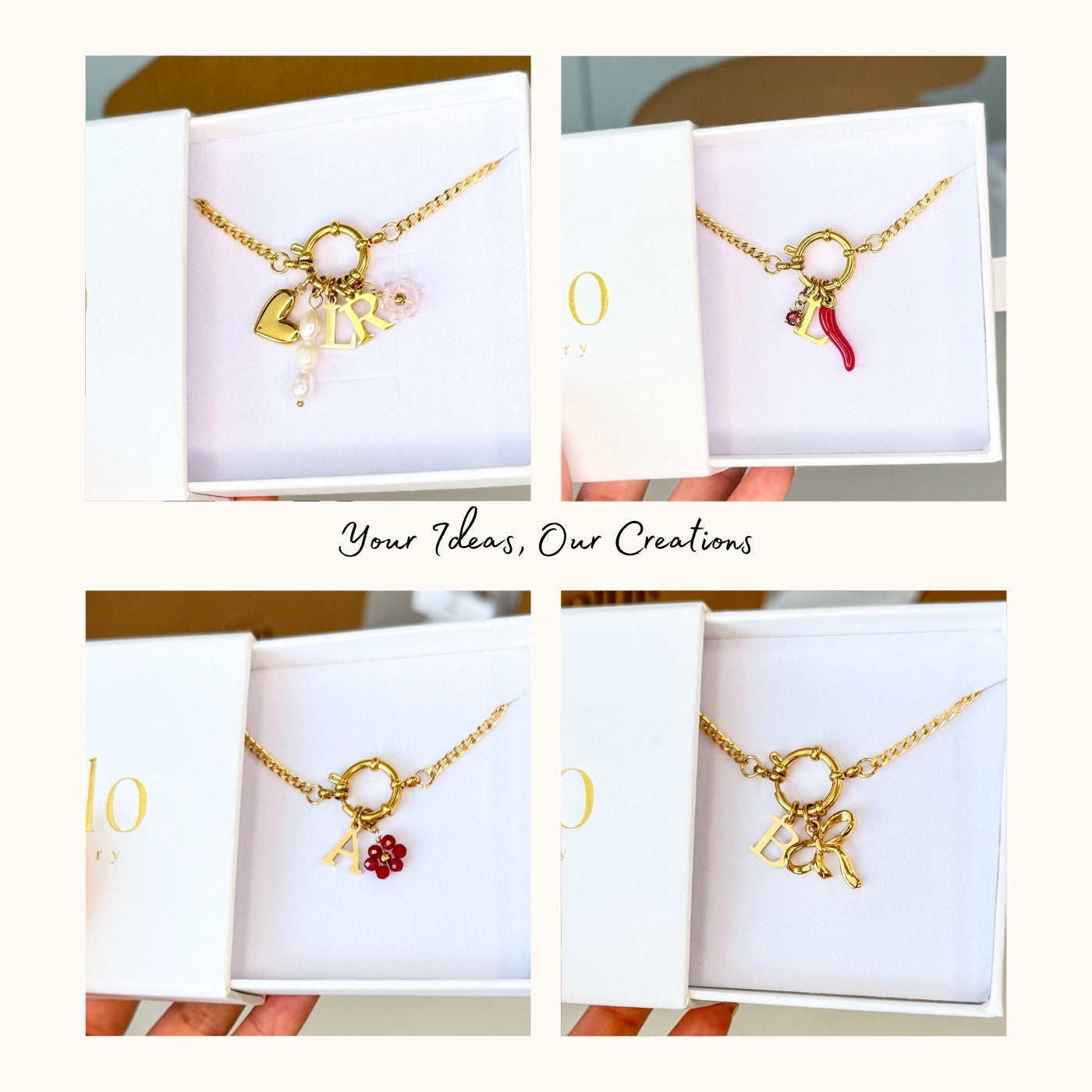 Collana a maglie cubane personalizzabile