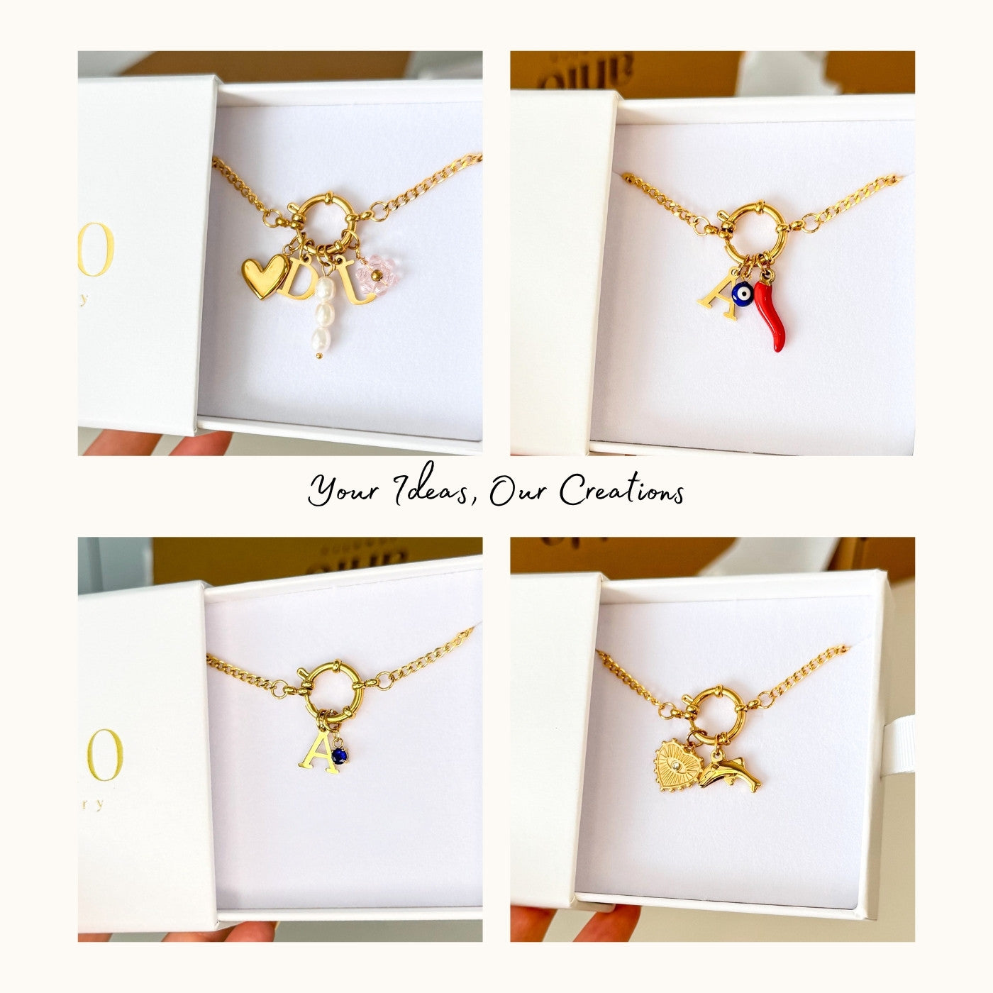 Collana a maglie cubane personalizzabile