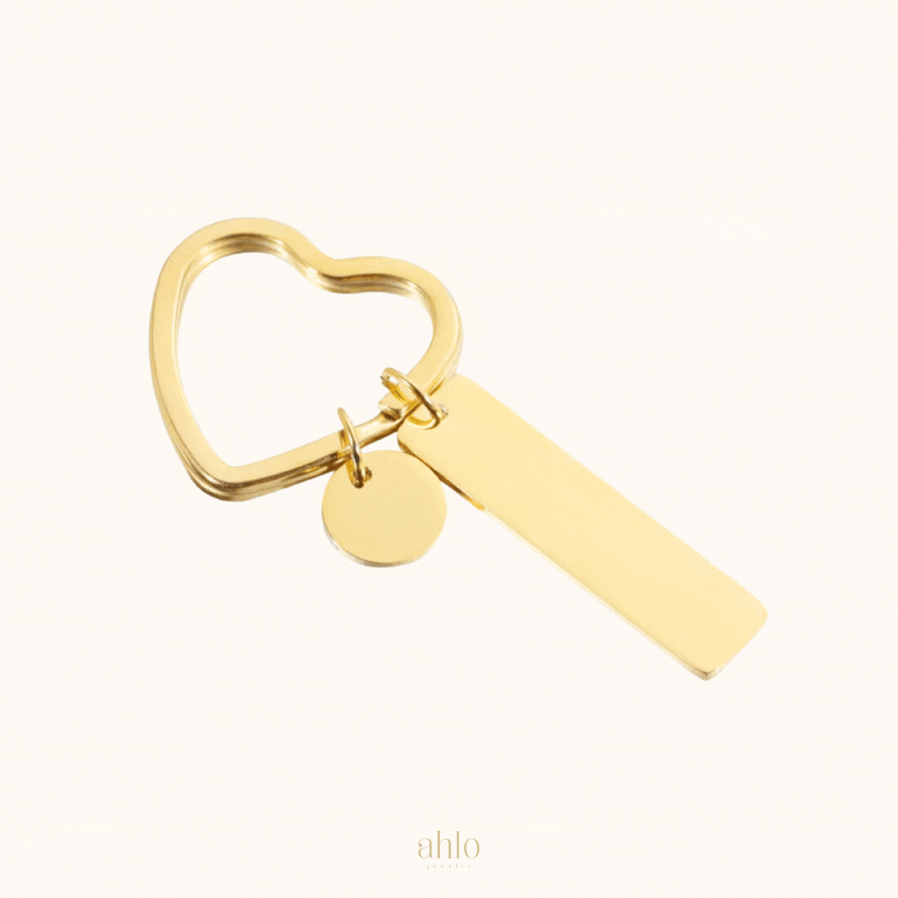 Custom Heart Keychain Duo