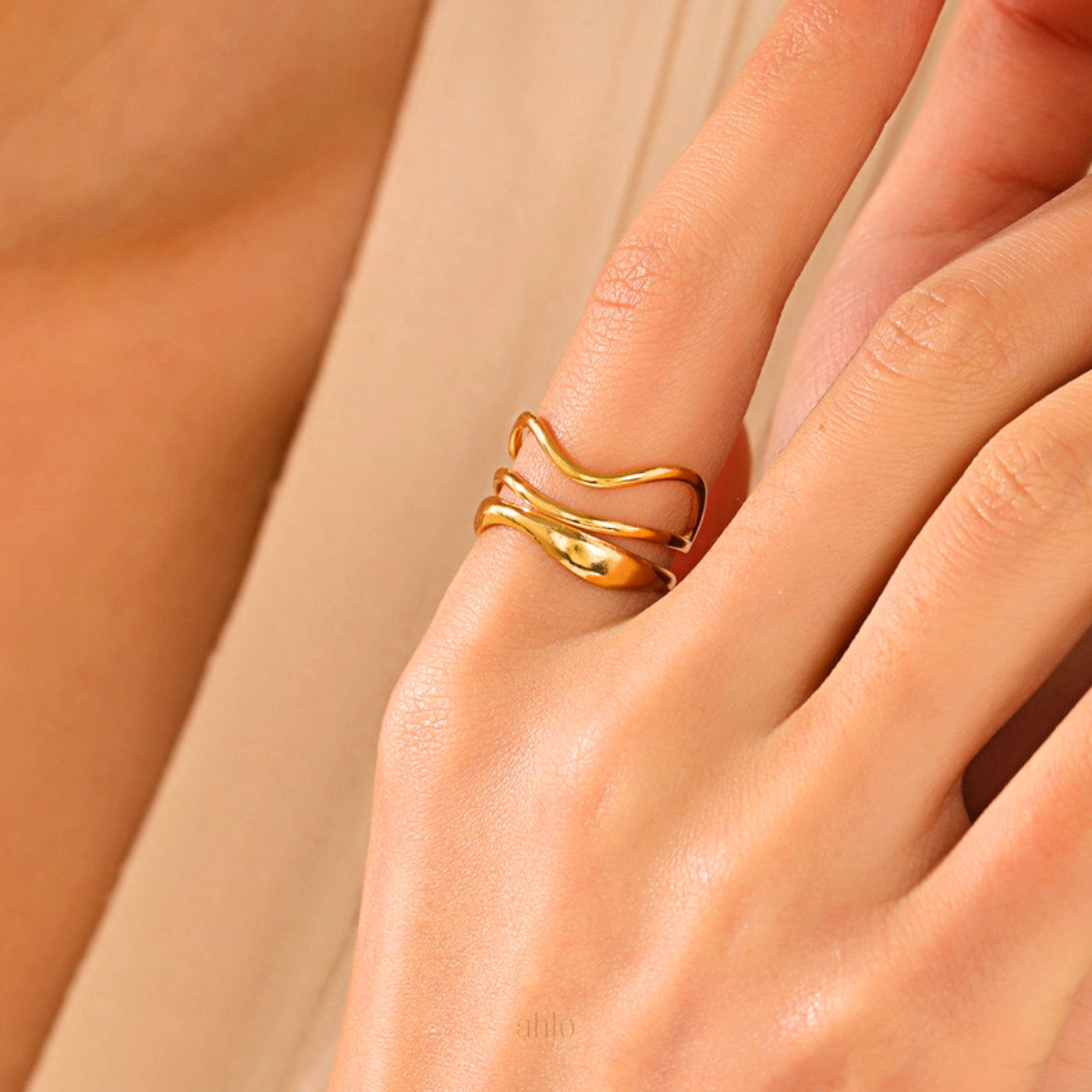 Golden Embrace Ring