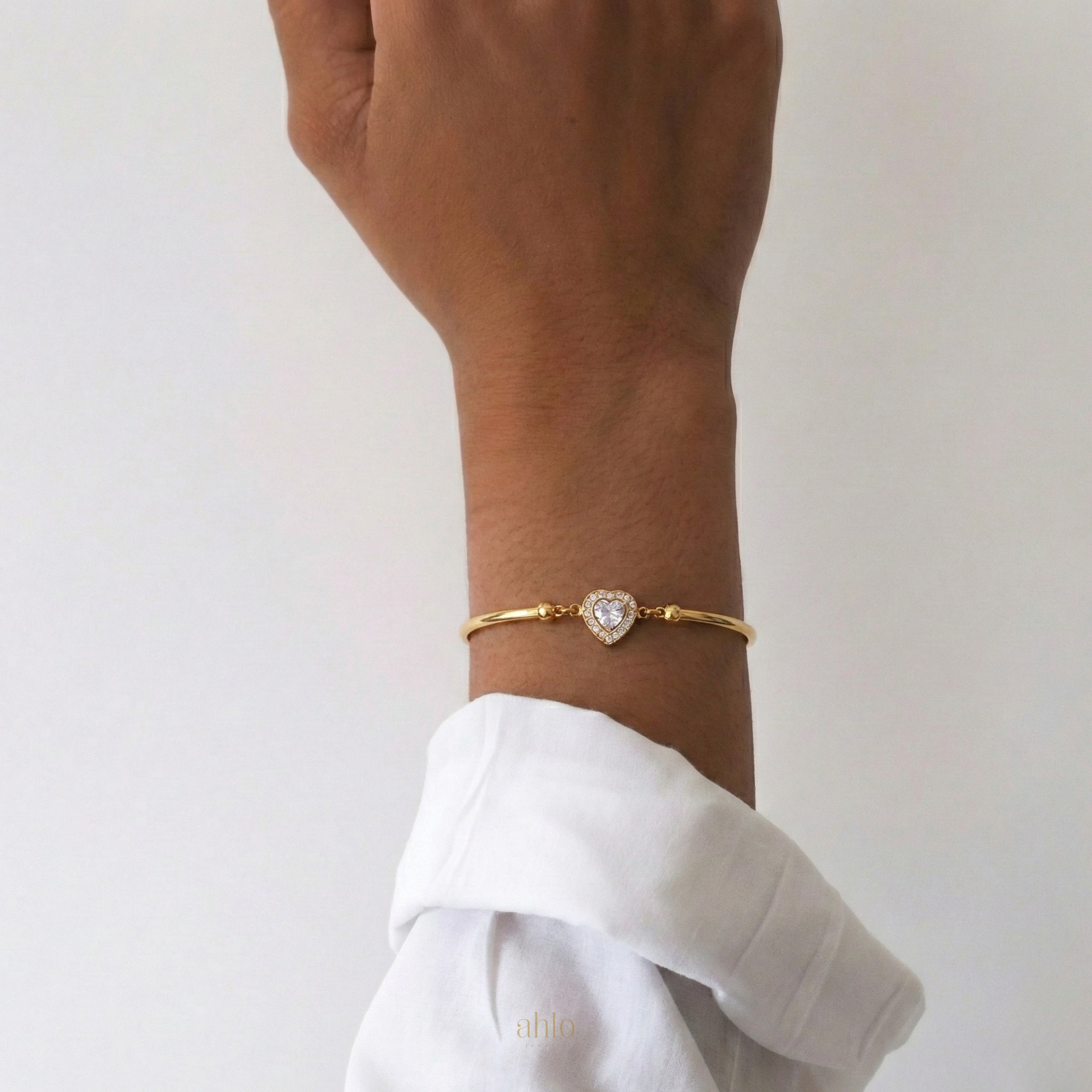 Pulsera de corazón de halo