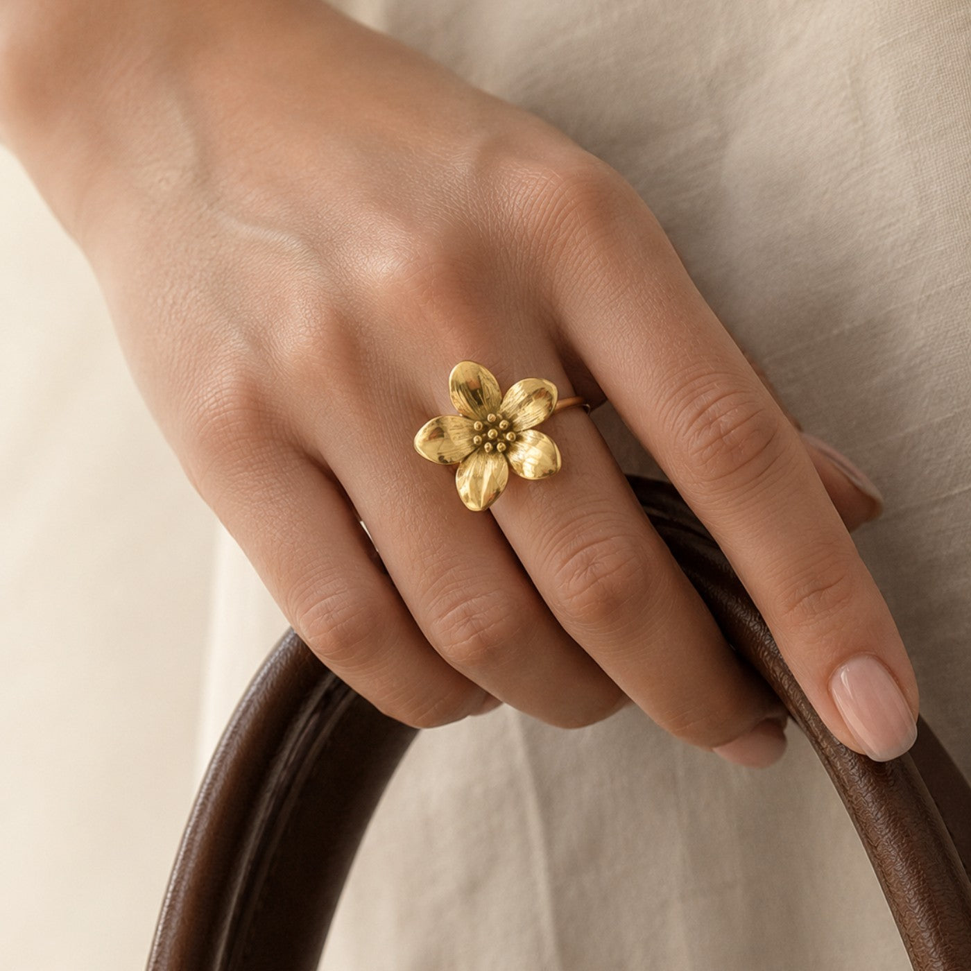 Golden Bloom Ring