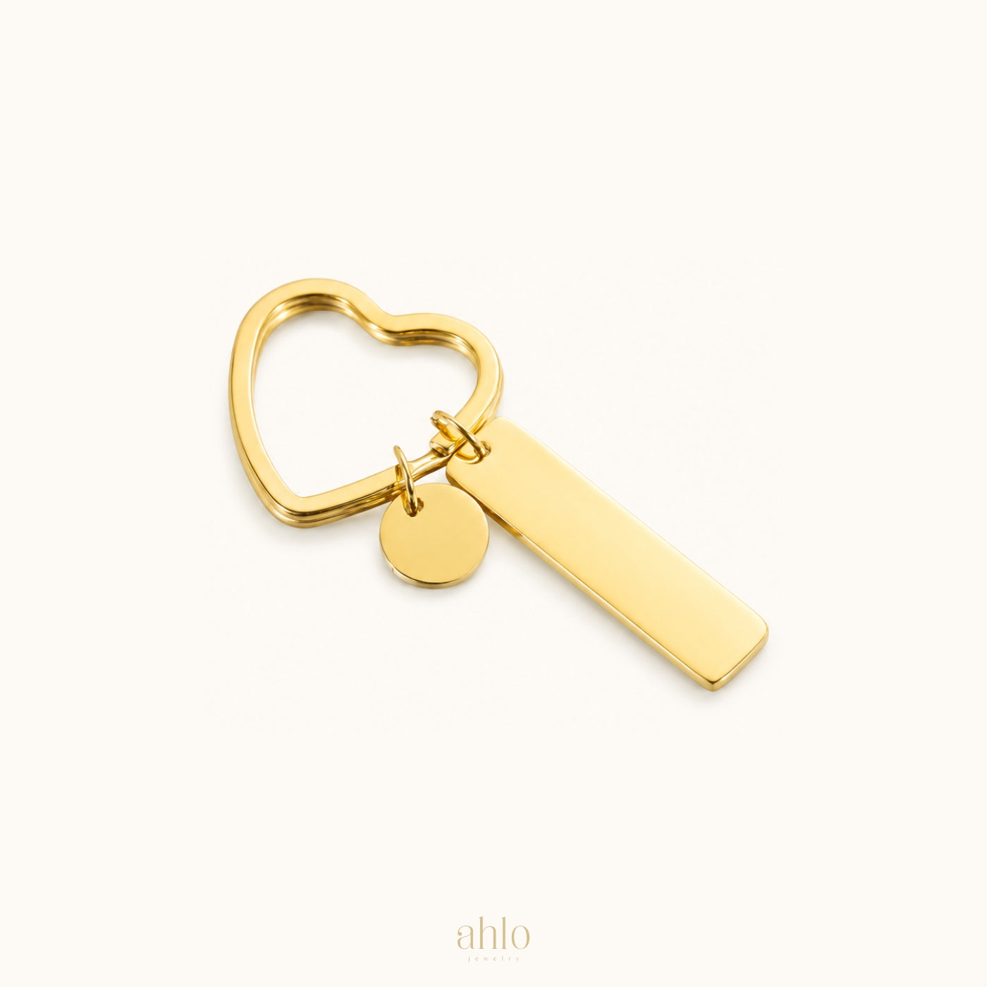 Custom Heart Keychain Duo