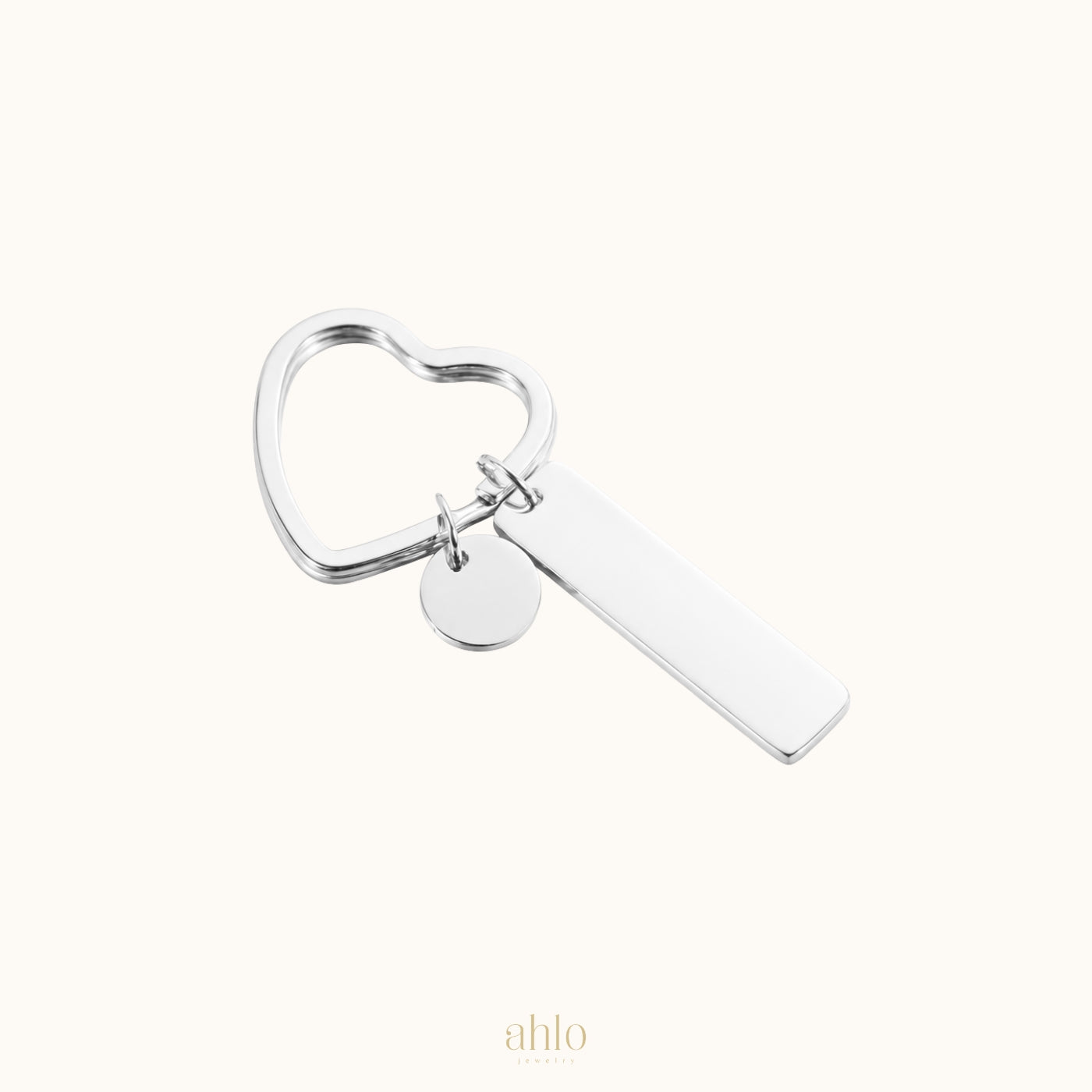 Custom Heart Keychain Duo