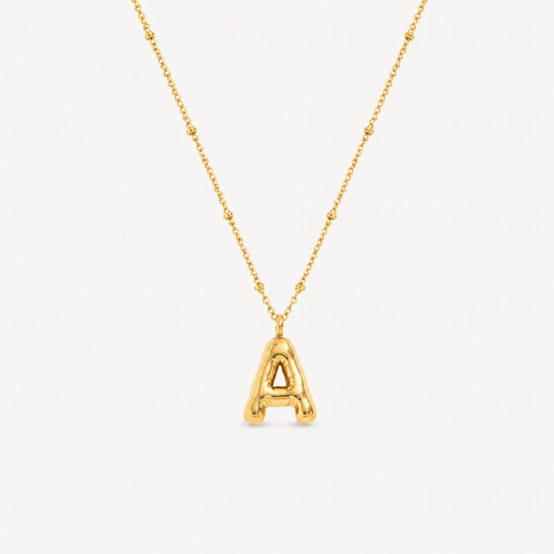 Bubble Initial Necklace