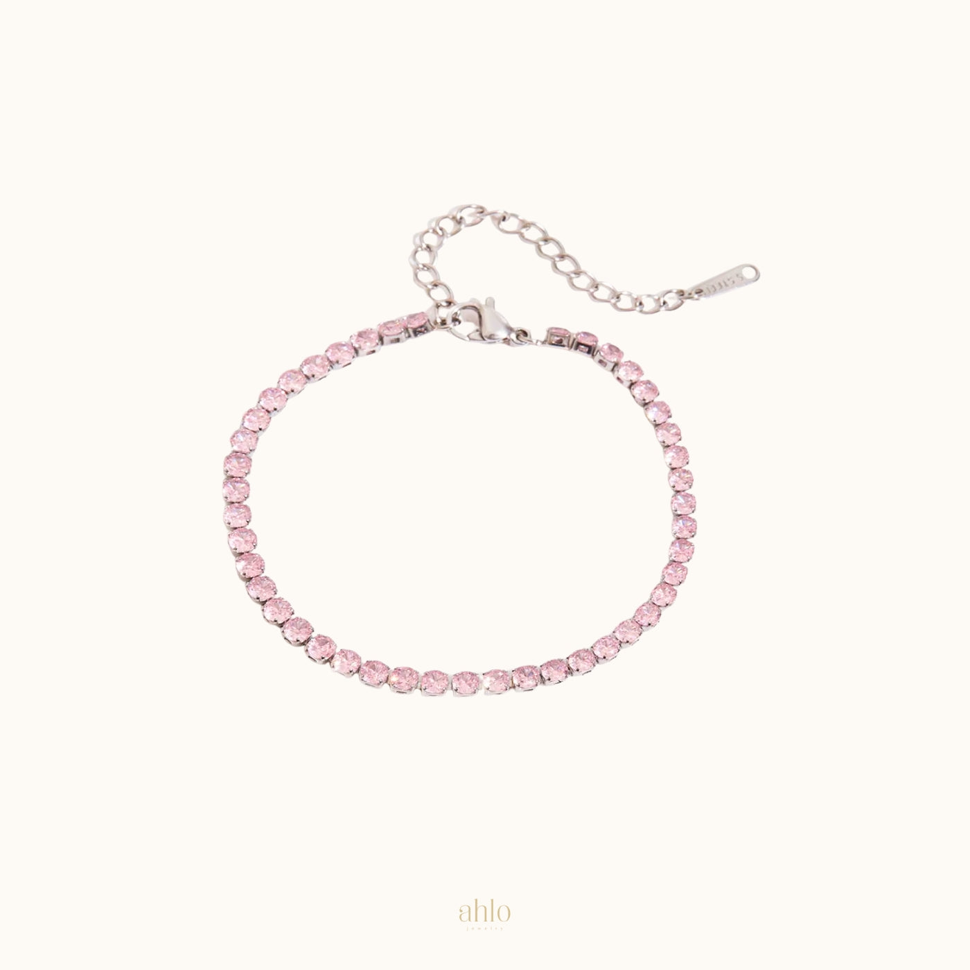 Pink Zirconia Tennis Bracelet