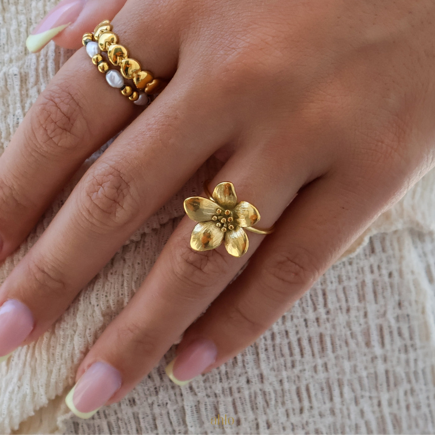 Golden Bloom Ring