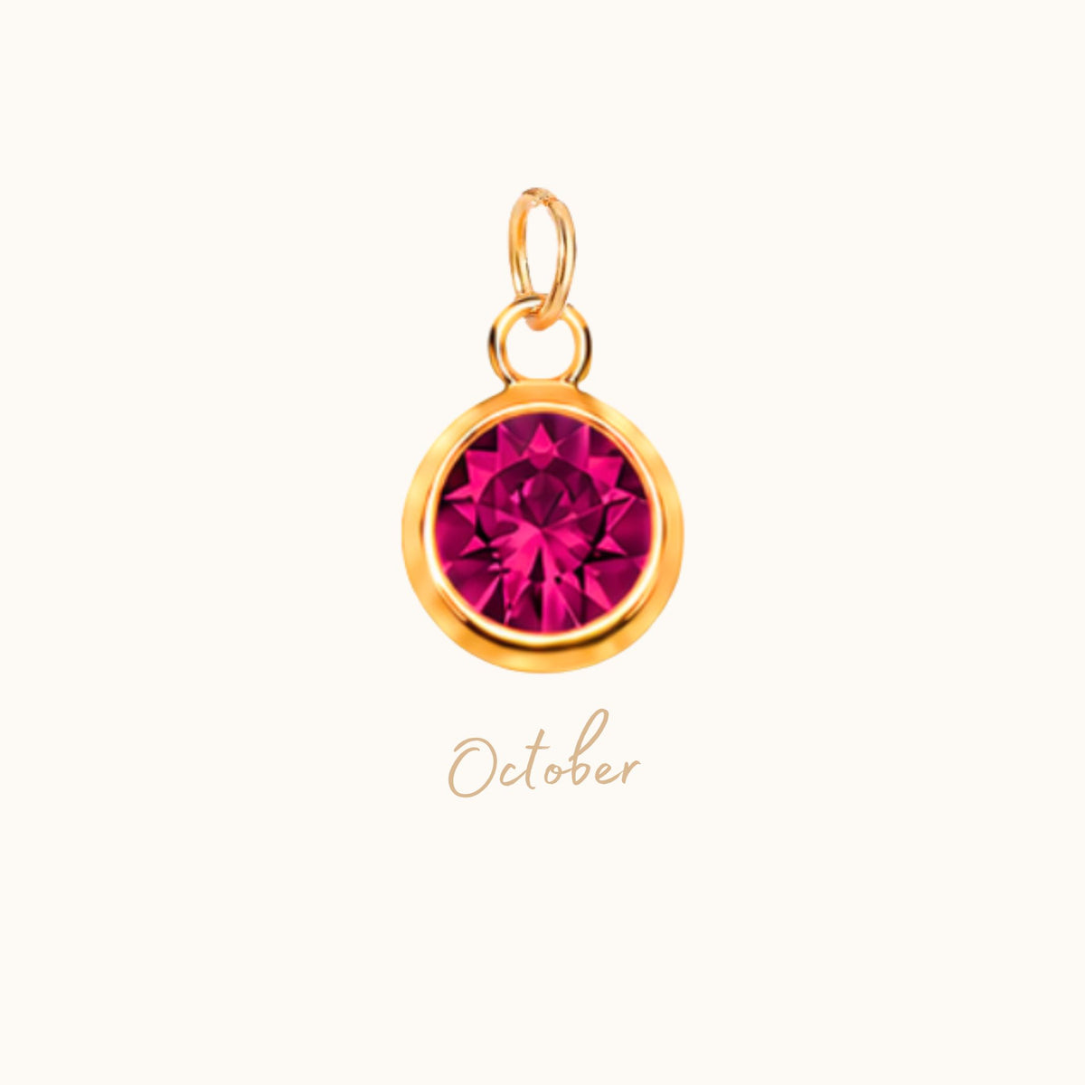 Mini Zircon Birthstone Charm n56