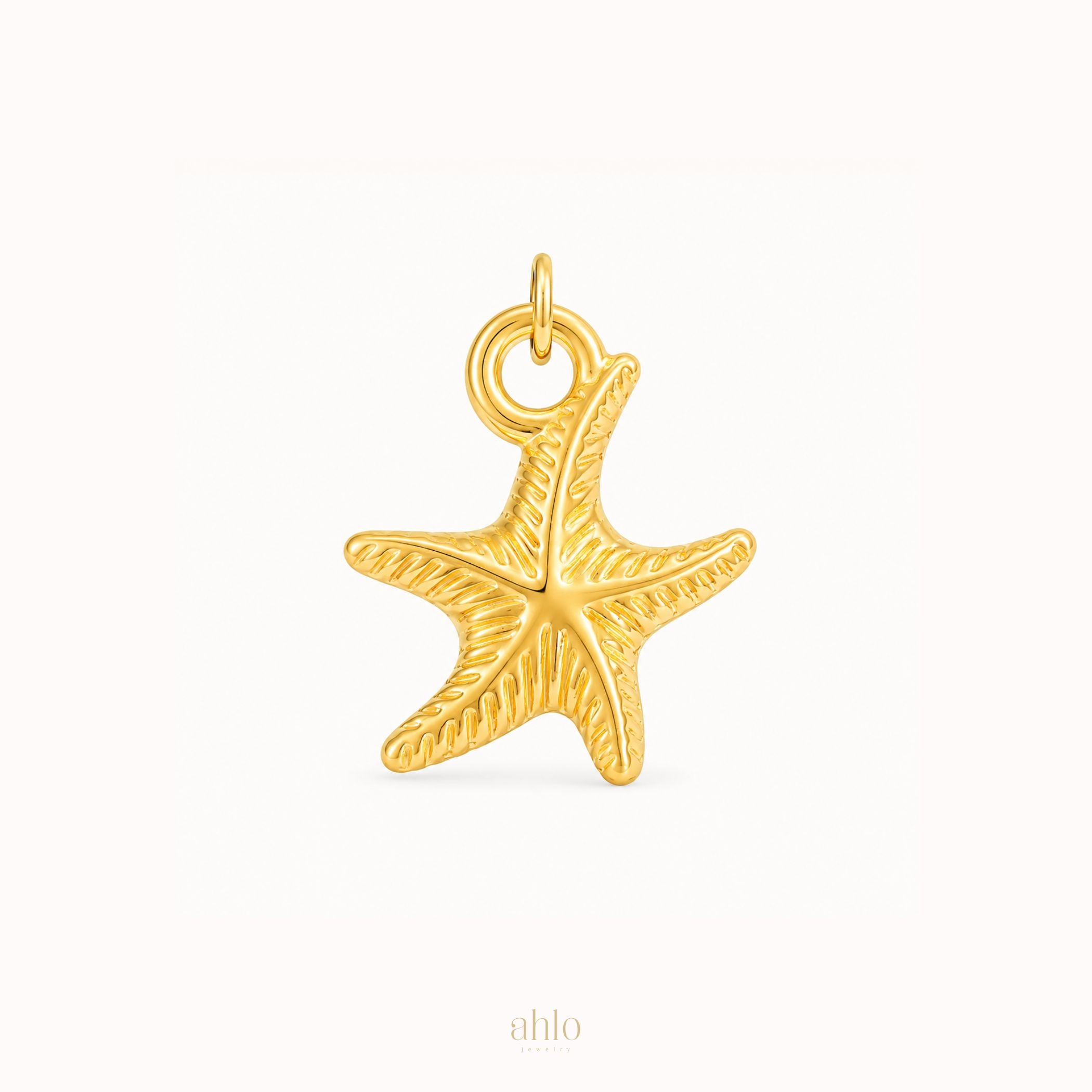 Golden Starfish Charm n12