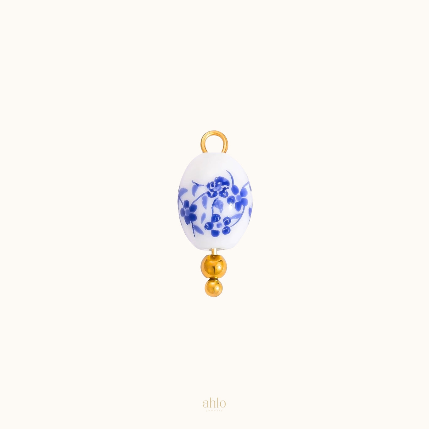 Blue Porcelain Charm N93