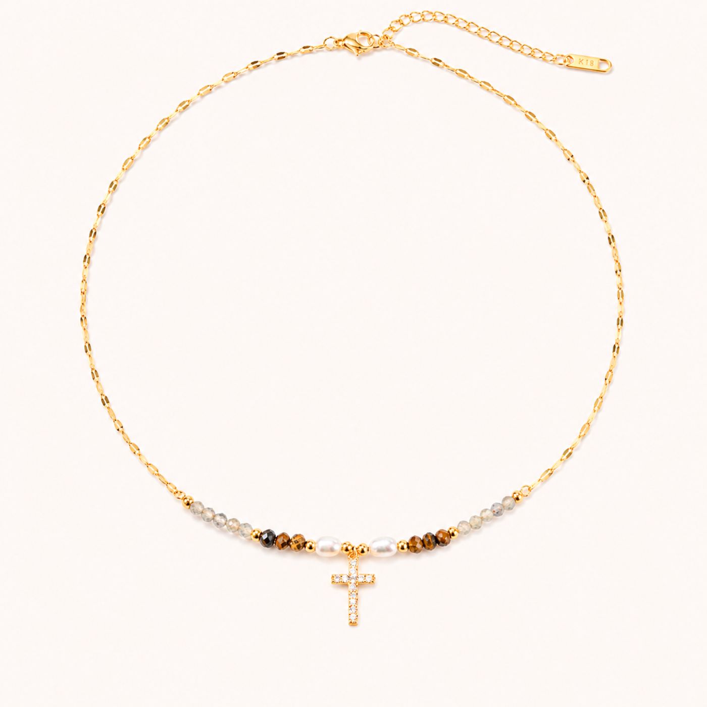 Celeste Cross Necklace