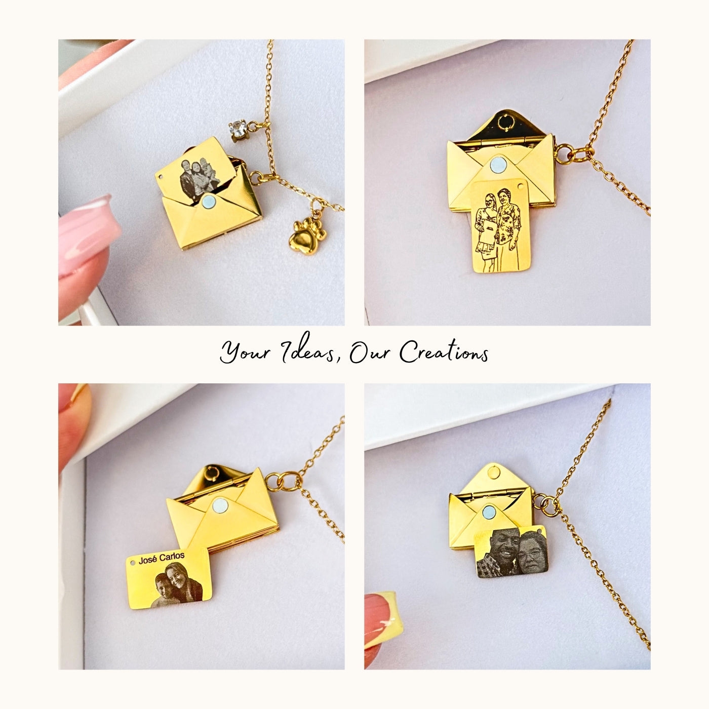 Envelope Pendant Necklace