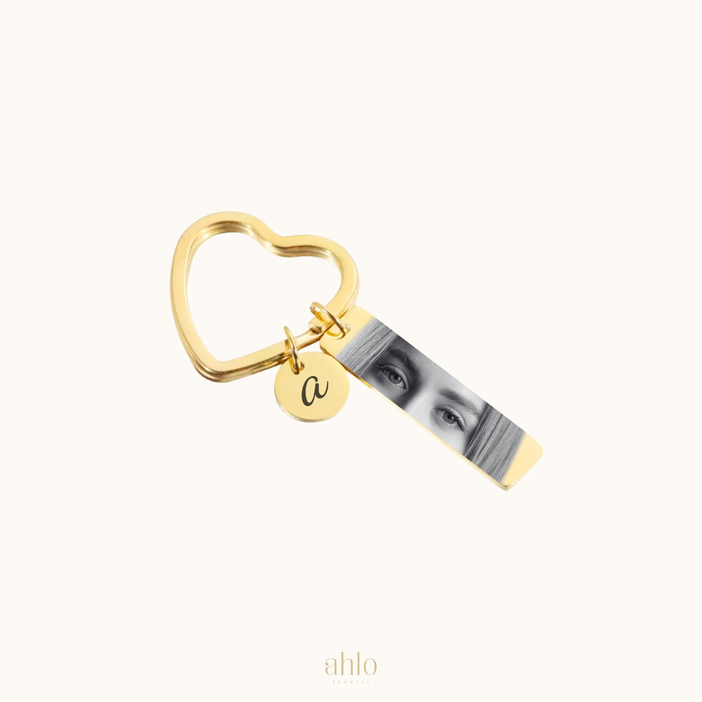 Custom Heart Keychain Duo