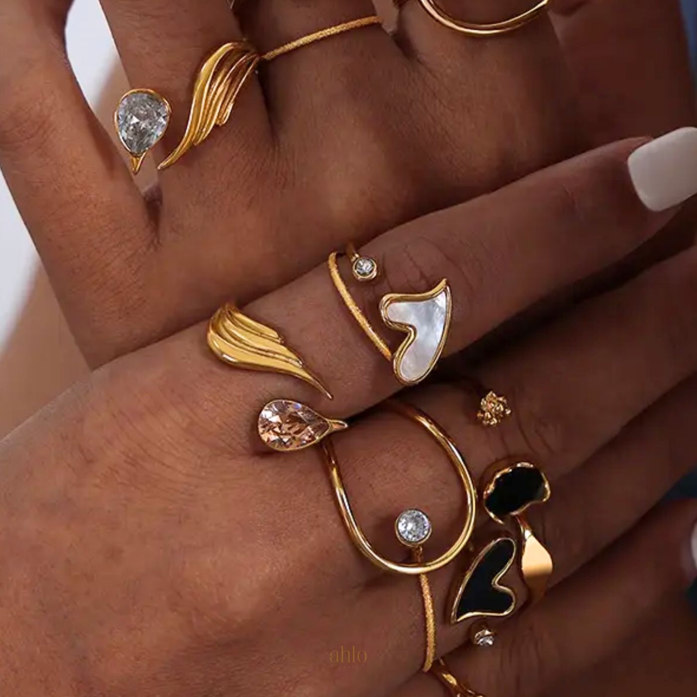 Heart &amp; Spark Adjustable Ring